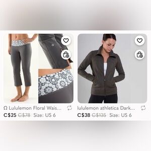 ✨Bundle Lululemon Activewear – Size 6 (2 Pieces) ✨